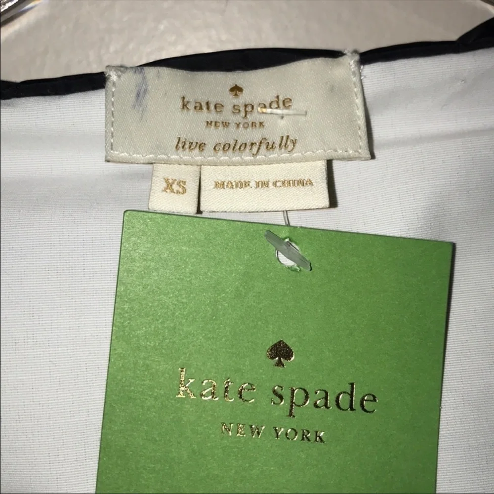 Like new!! Kate Spade Colorblock Mixed Media Anorak Jacket
